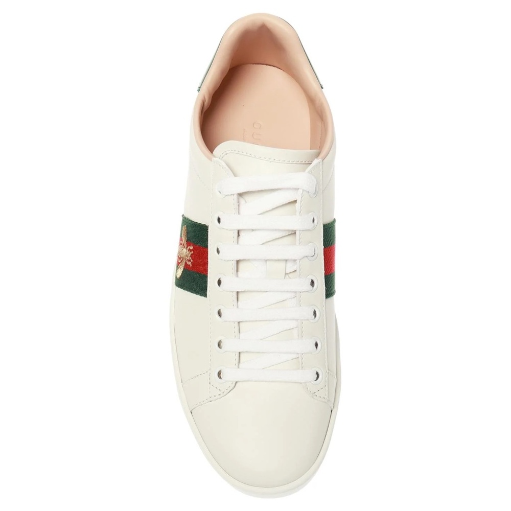 GUCCI Ace Women's White Leather Platform Sneakers Size 8.5 NIB 577573 - Picture 2 of 12